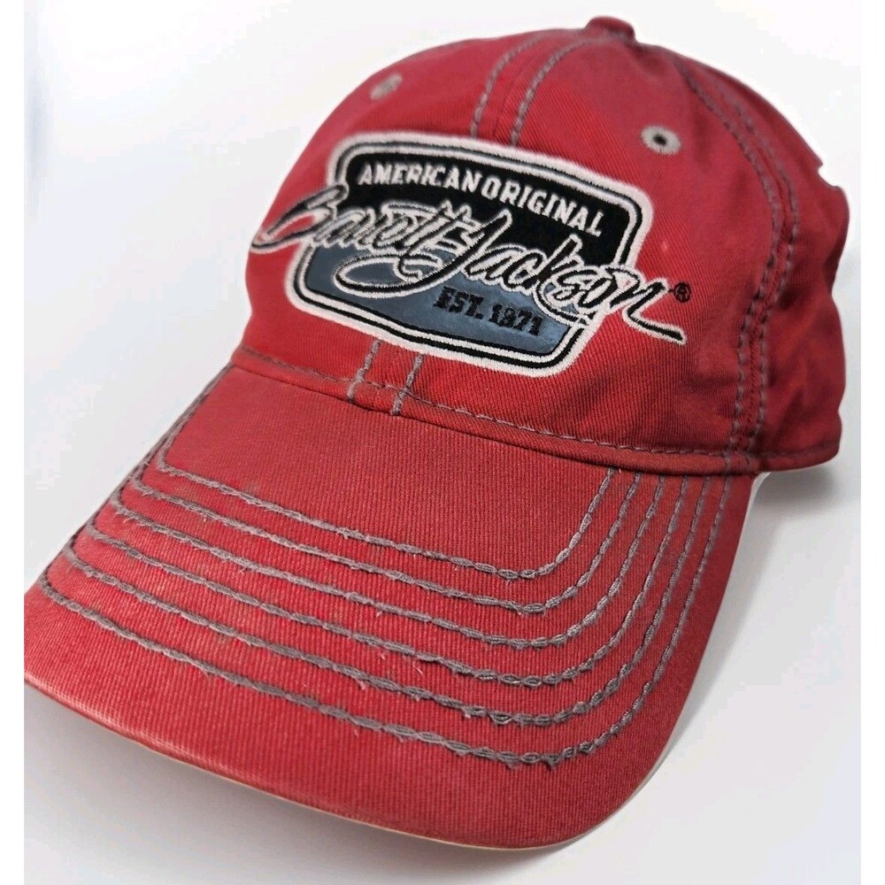 Barrett-Jackson Red Baseball Cap Hat American Original EST. 1971 Embroidered One